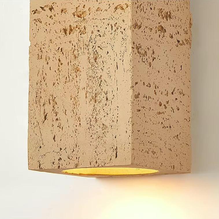 Lyra Cement Wall Sconce Set With Two LED Lights Collection