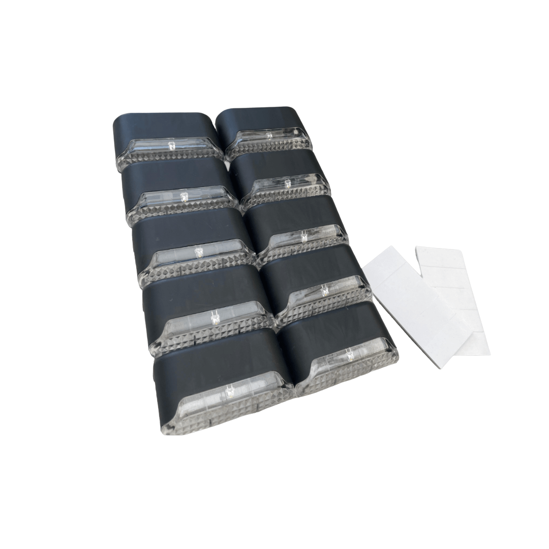LumaLeaf Solar Self Adhesive Lights For Garden, Stairs And Balcony In Warm White