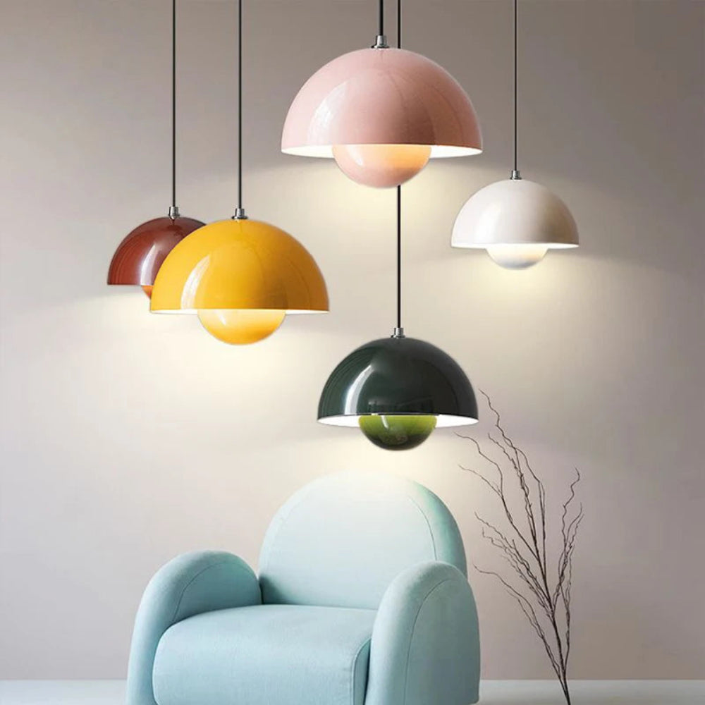 Nova Arc Chandelier Semi-Circular Colour Pendant Light