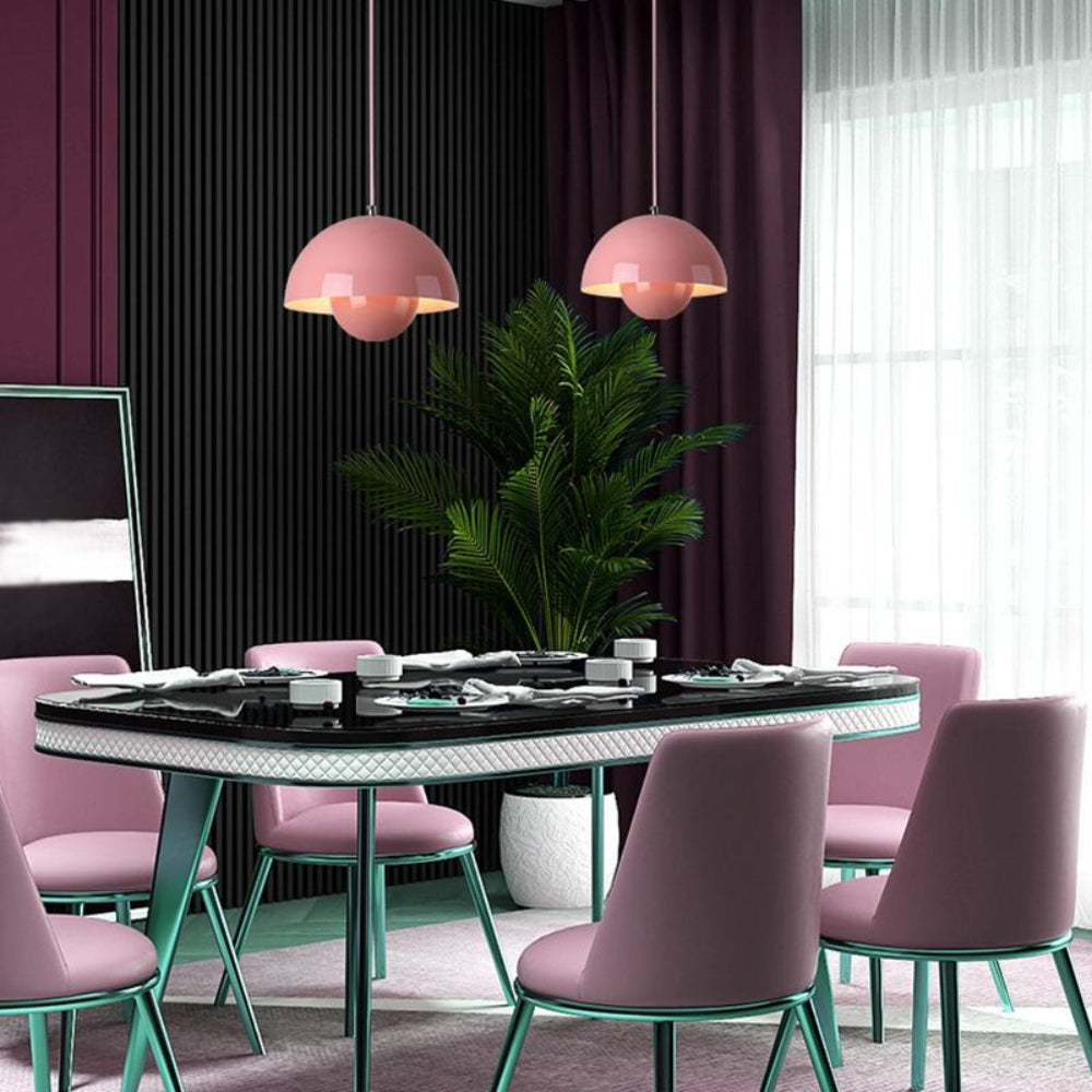 Nova Arc Chandelier Semi-Circular Colour Pendant Light