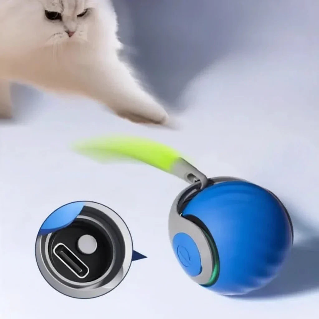 WhiskerPlay USB interaktivní hračkový válec s napodobeninou ocasu