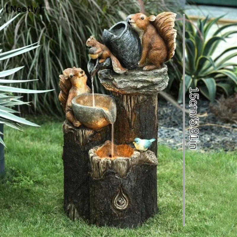 Decoración de jardín con animales para un ambiente relajante al aire libre