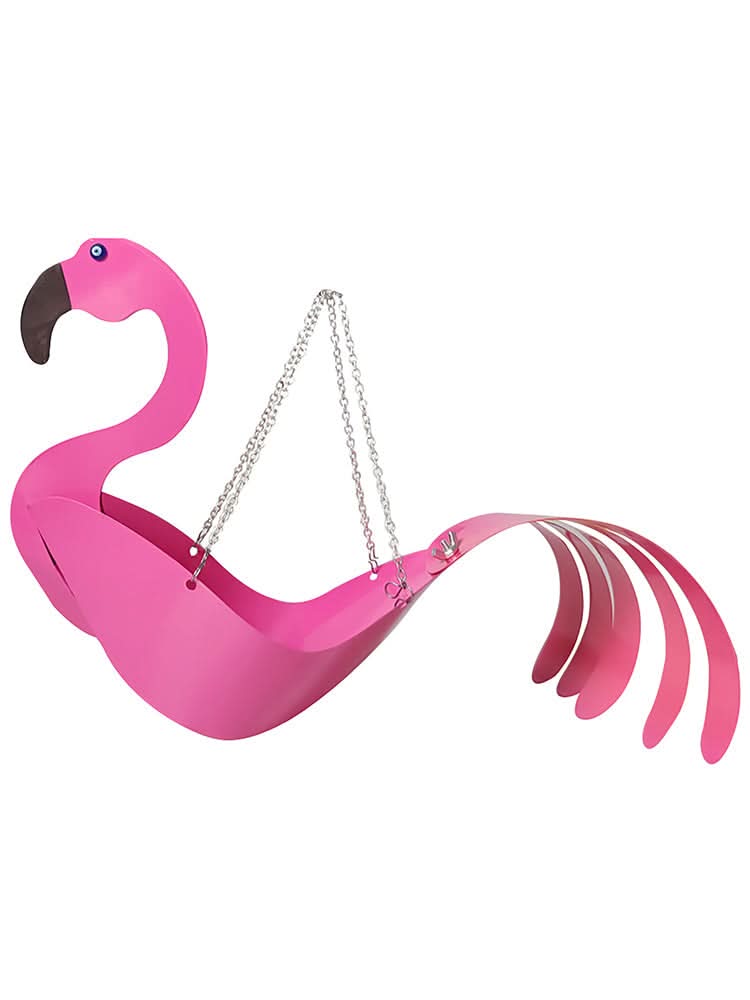 Hanging Plant Bowl With Colorful Chicken Design Garden Decor