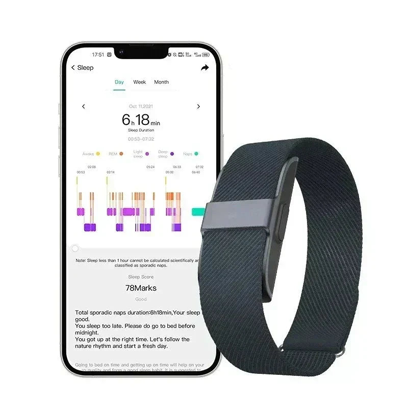 Fitness náramek Braceletsante s krokoměrem a vodotěsným designem IP68