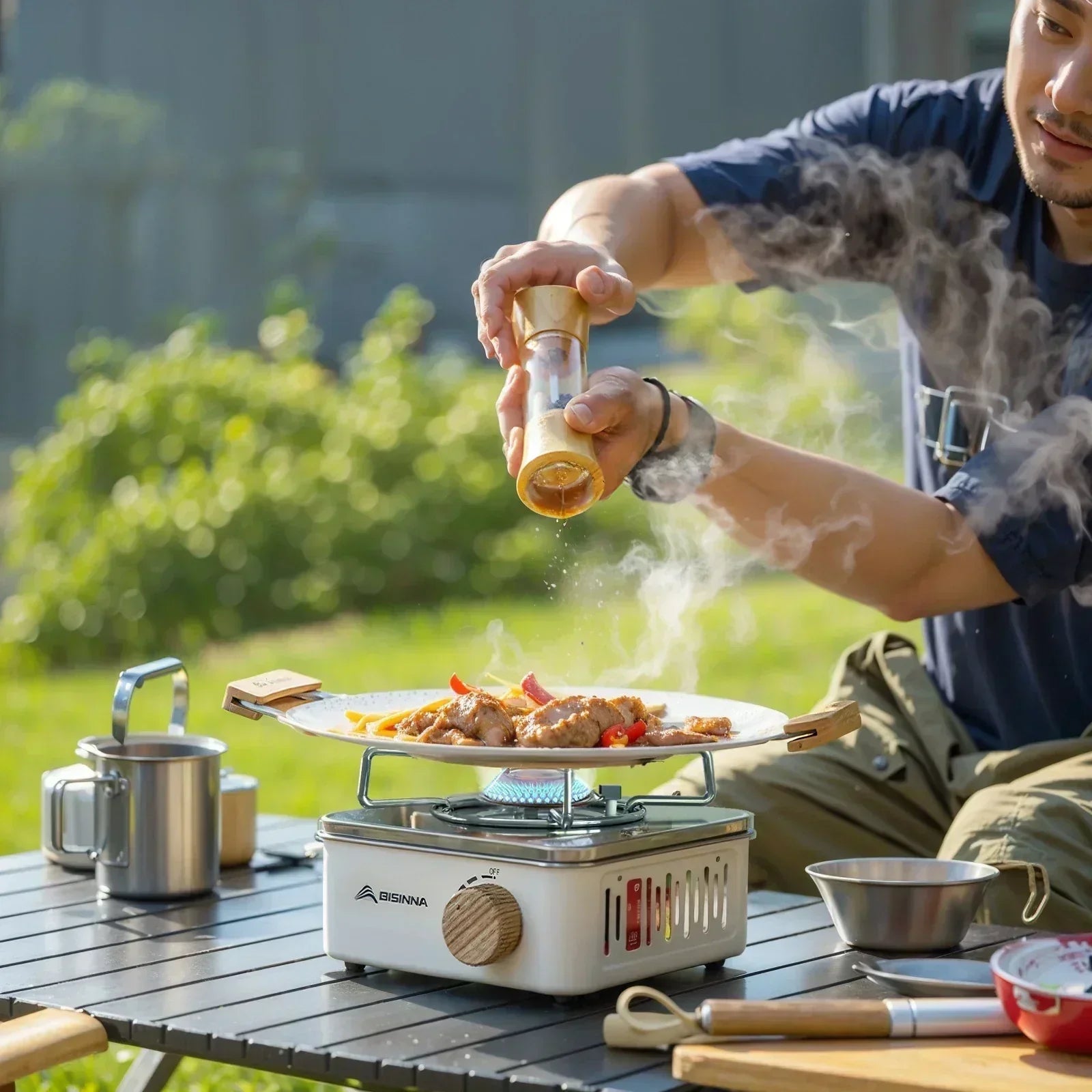 2800W Portable Gas Camping Stove For Outdoor Cooking | Fervei