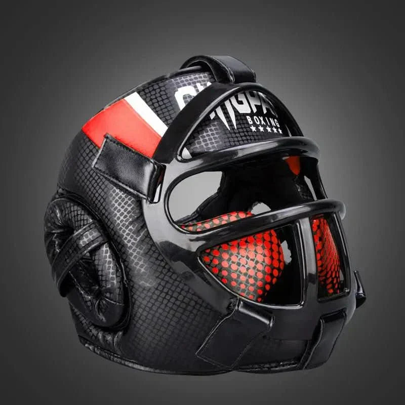 AeroGuard Casco Protettivo Premium con Maschera per Arti Marziali