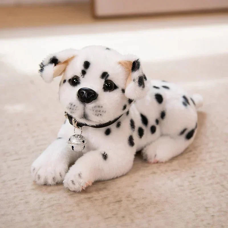 Dalmo Peluche Realistico Dalmata con Imbottitura in Cotone PP per Bambini e Decorazione Casa
