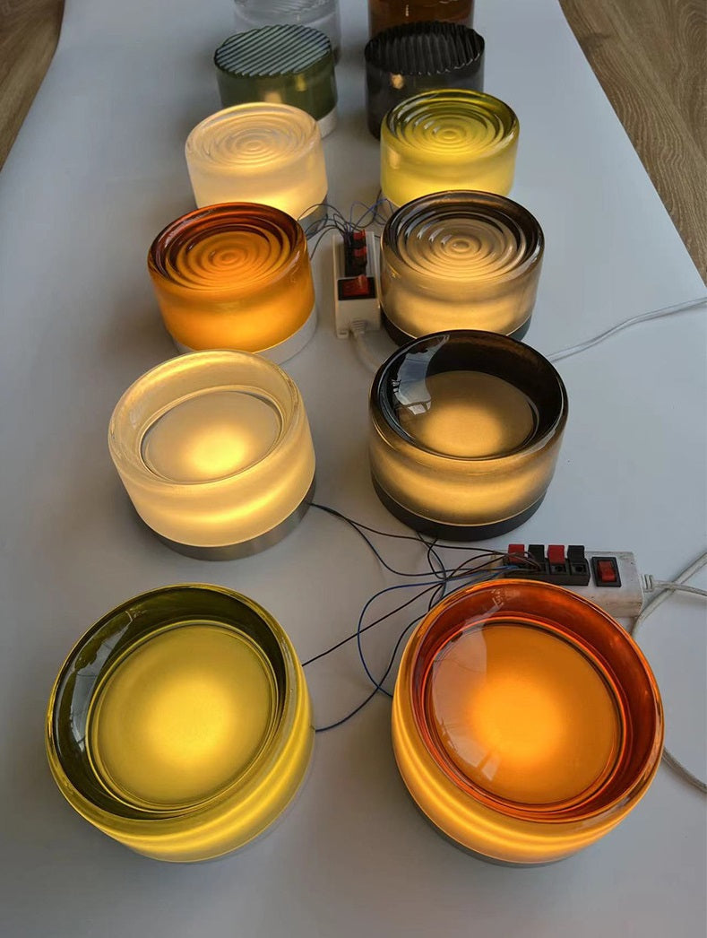 IP65-klassificeret TML Ripple moderne væglampe med hærdet glasskærm og berøringskontakt