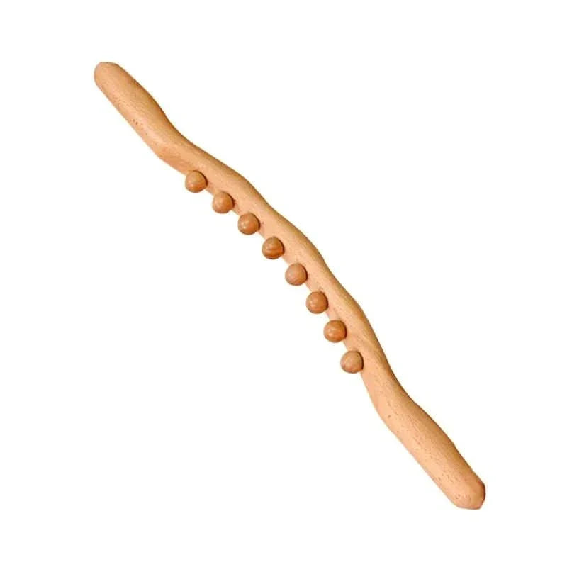 Aurewood Wooden Gua Sha Massage Stick for Blood Circulation and Muscle Relaxation