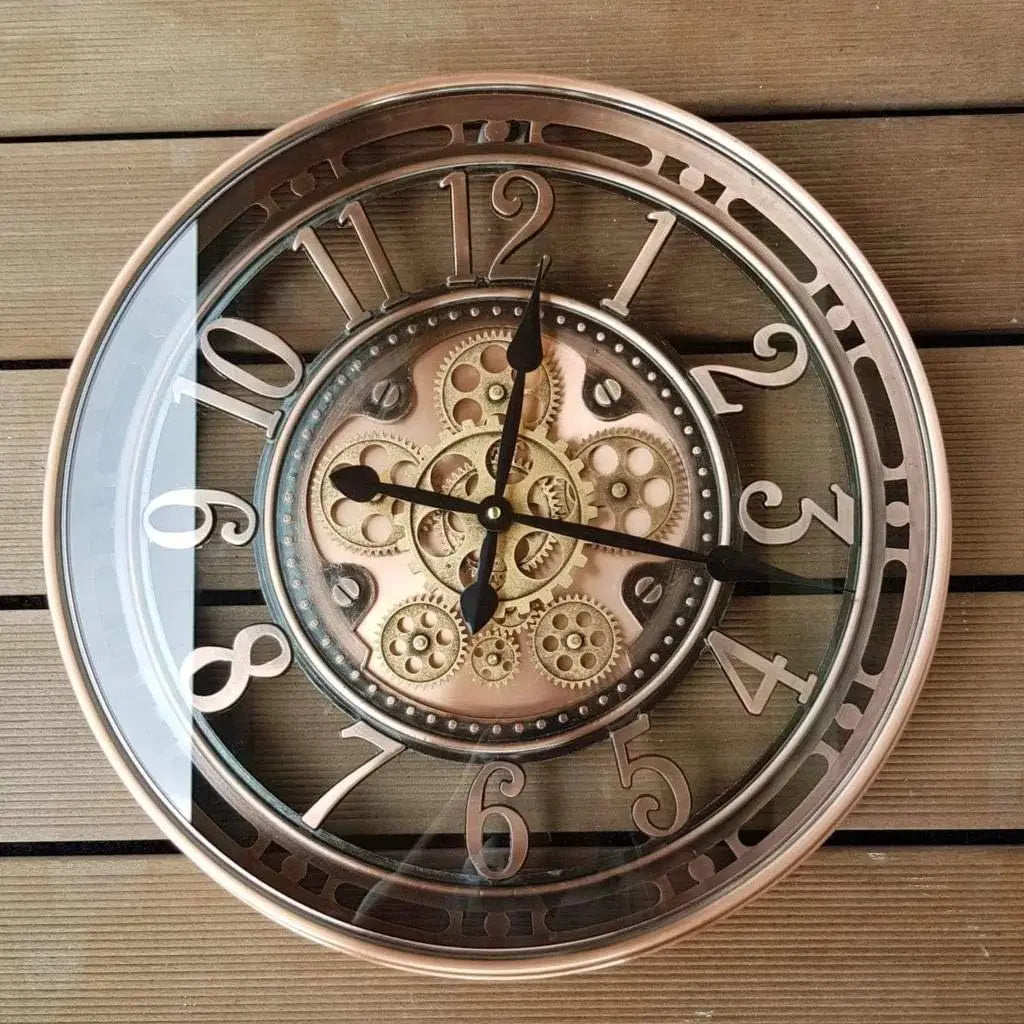 CopperTime Vintage Office Clock For Home And Workspaces