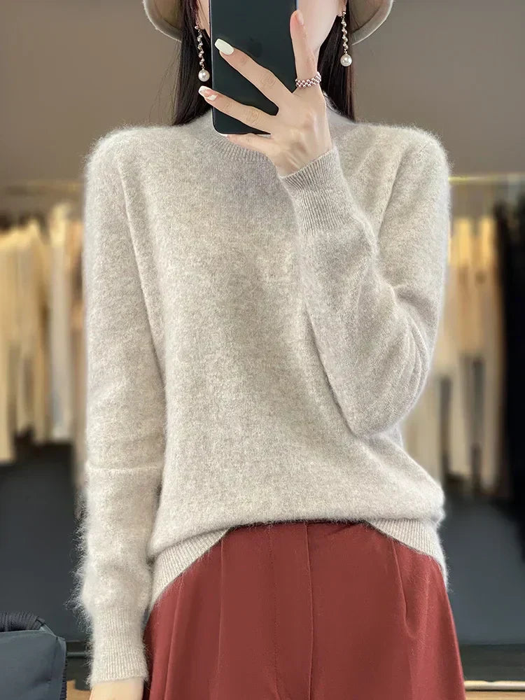 Kirstin 100 Percent Cashmere Knit Women’s Sweater Everyday Wear