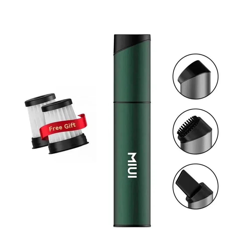 Compact USB Cordless Vacuum Three Attachments Included For Home Car And Desk Cleaning