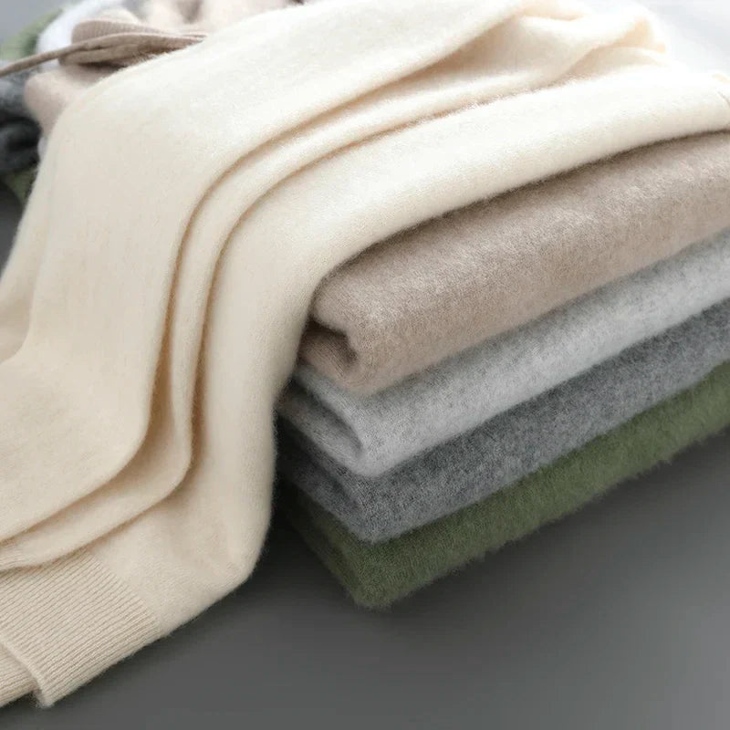 Herre Kasjmirsweater, Blød Og Varm, Kun Håndvask