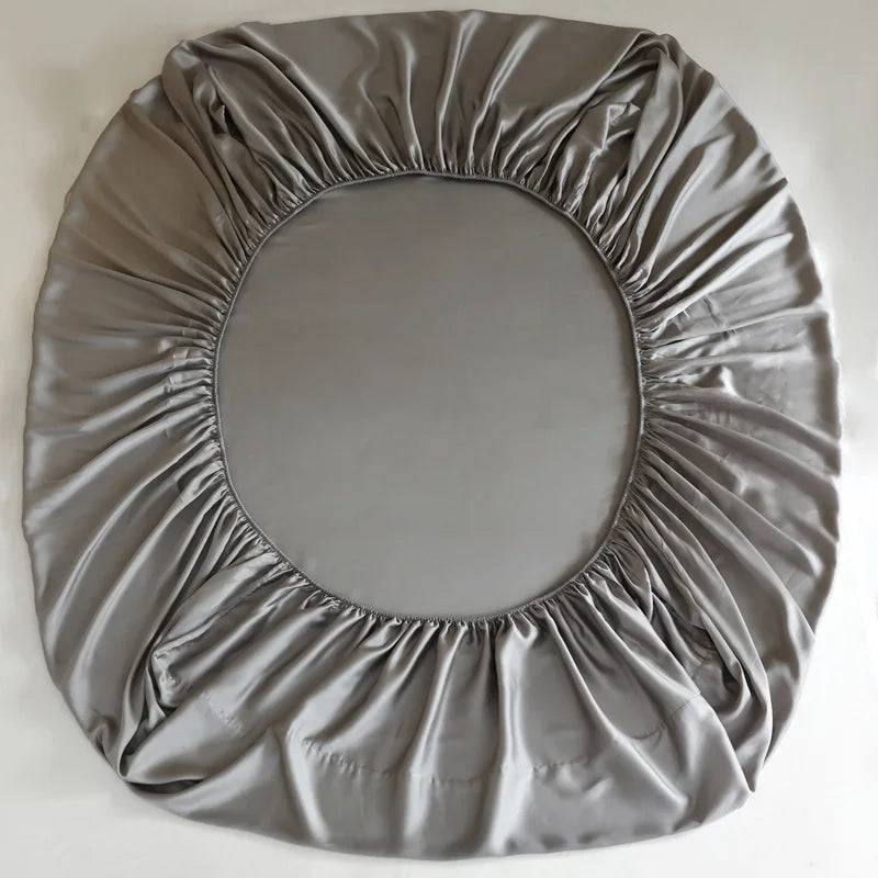 Royal Silk Fitted Sheet Made From Luxurious Mulberry Silk For Smooth Sleep