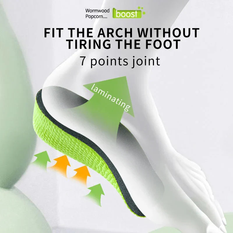 Palmilhas de Espuma de Memória para Absorção de Impactos e Suporte