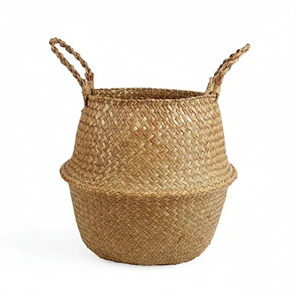 GreenWeave Ručně vyrobený bambusový koš z vrbového proutí, skládací úložný a květinový koš do domácnosti