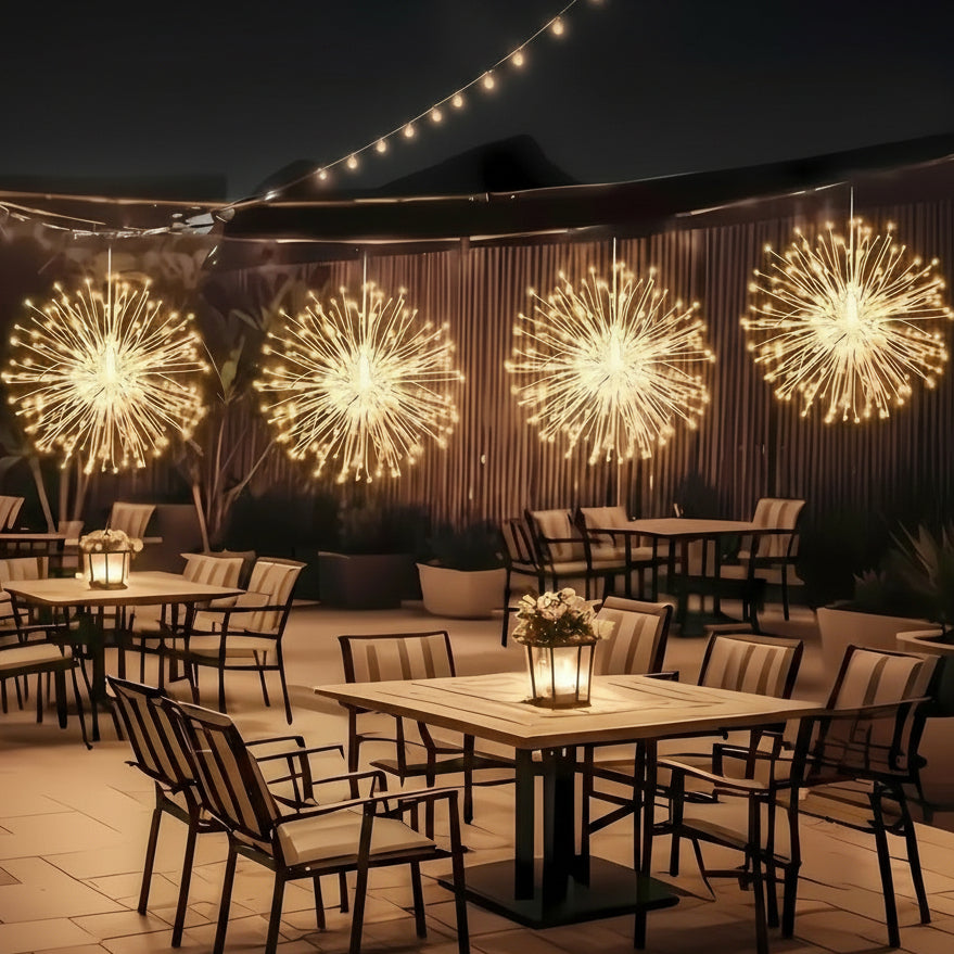 8-mode solar garden lights with waterproof design for outdoor pathways and landscape décor