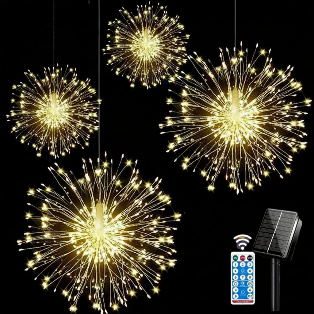 8-mode solar garden lights with waterproof design for outdoor pathways and landscape décor