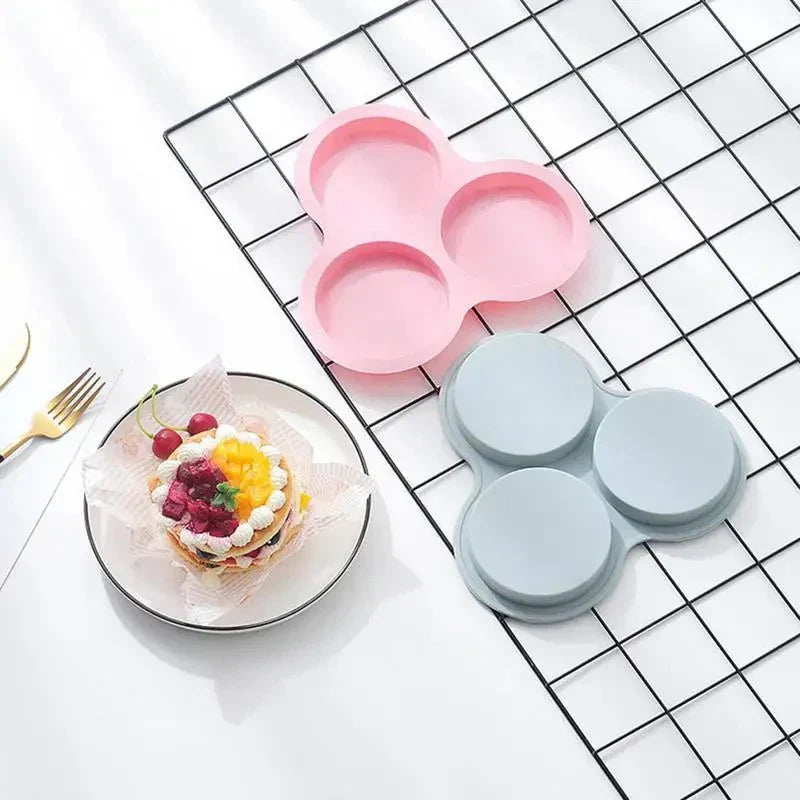 NestEase Silicone Egg Mold For Air Fryer, 3 Cavities, Easy Breakfasts
