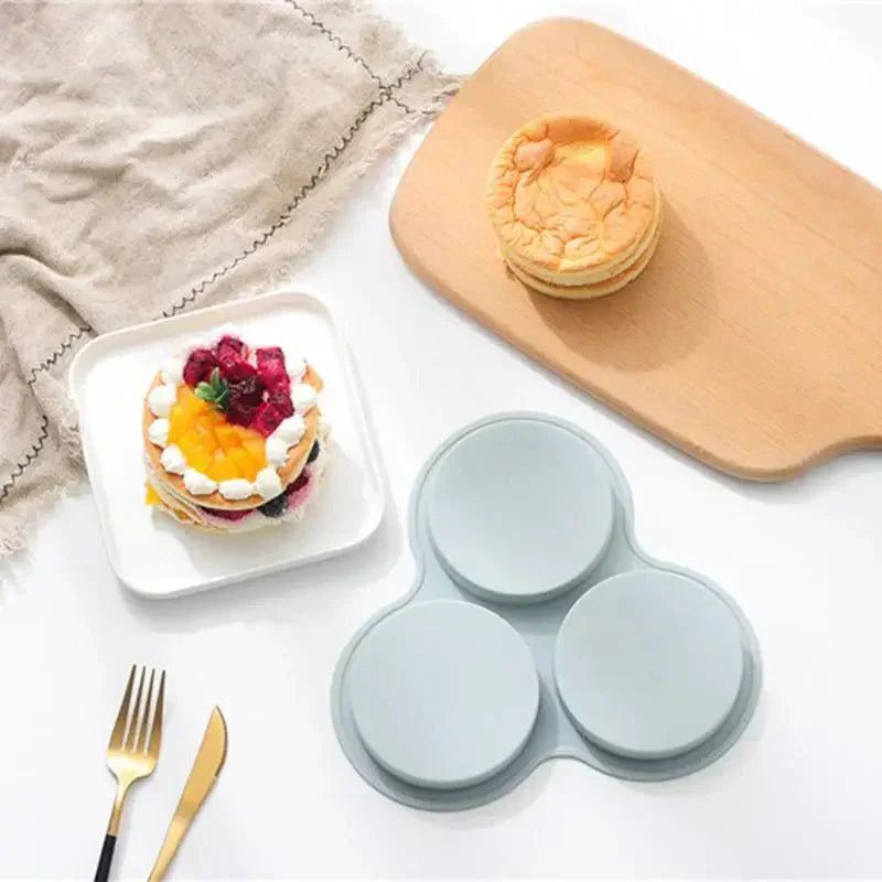 NestEase Silicone Egg Mold For Air Fryer, 3 Cavities, Easy Breakfasts