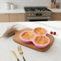 NestEase Silicone Egg Mold For Air Fryer, 3 Cavities, Easy Breakfasts