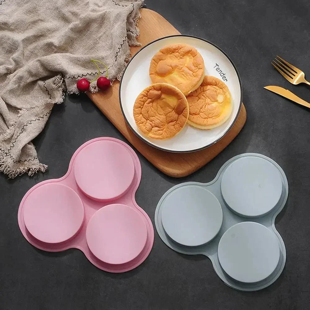 NestEase Silicone Egg Mold For Air Fryer, 3 Cavities, Easy Breakfasts