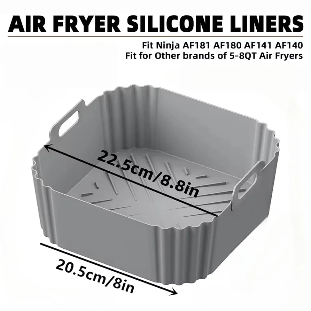 FryMate Silicone Air Fryer Insert For Easy Nonstick Cooking