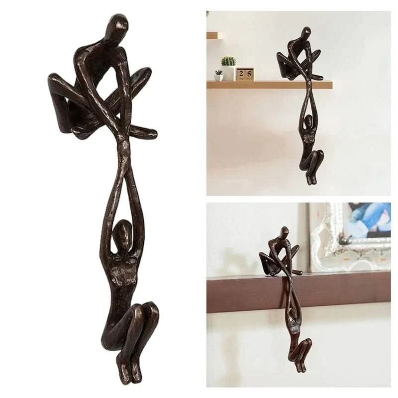 Endless Heart Resin Sculpture For Love And Balance