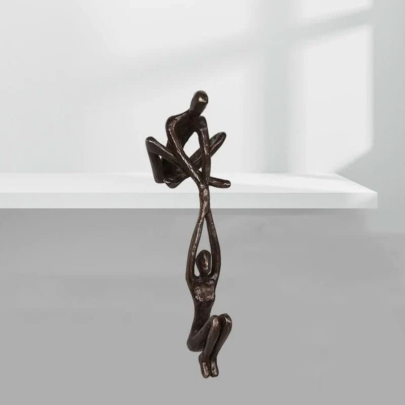 Endless Heart Resin Sculpture For Love And Balance