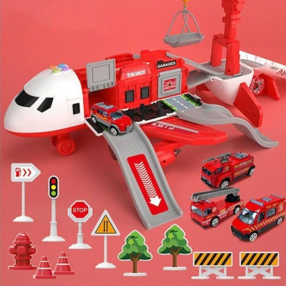 AeroNova Adventure AirPlay Set With Airplane And Vehicles For Creative Kids