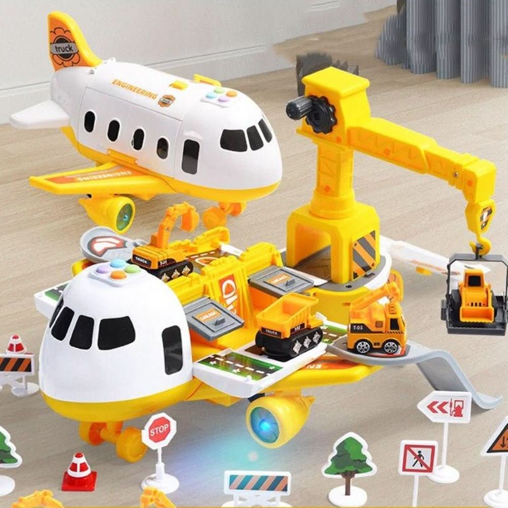 AeroNova Adventure AirPlay Set With Airplane And Vehicles For Creative Kids