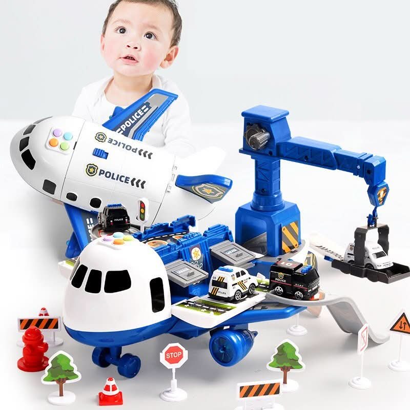 AeroNova Adventure AirPlay Set With Airplane And Vehicles For Creative Kids