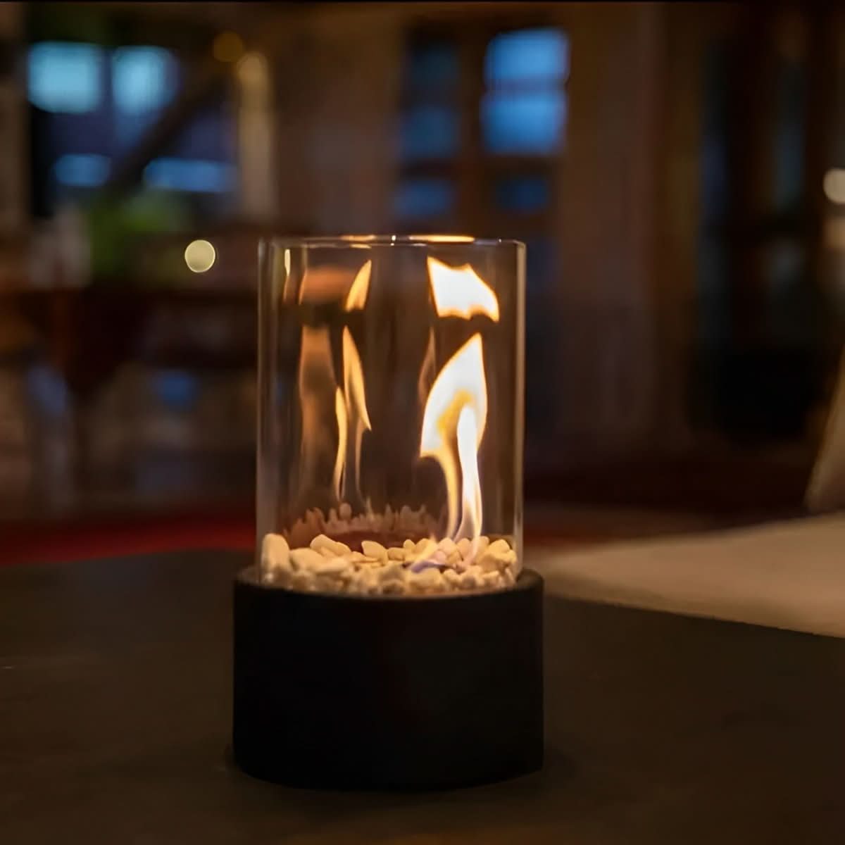 NovaFlare Table Fireplace Without Smoke for Stylish Indoor and Outdoor Use