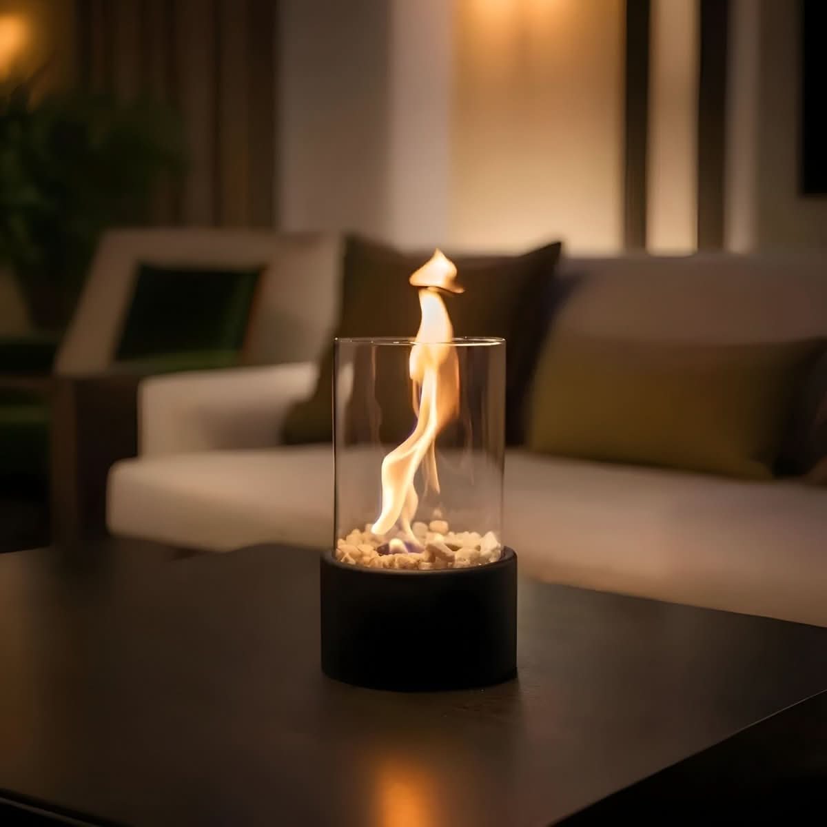NovaFlare Table Fireplace Without Smoke for Stylish Indoor and Outdoor Use