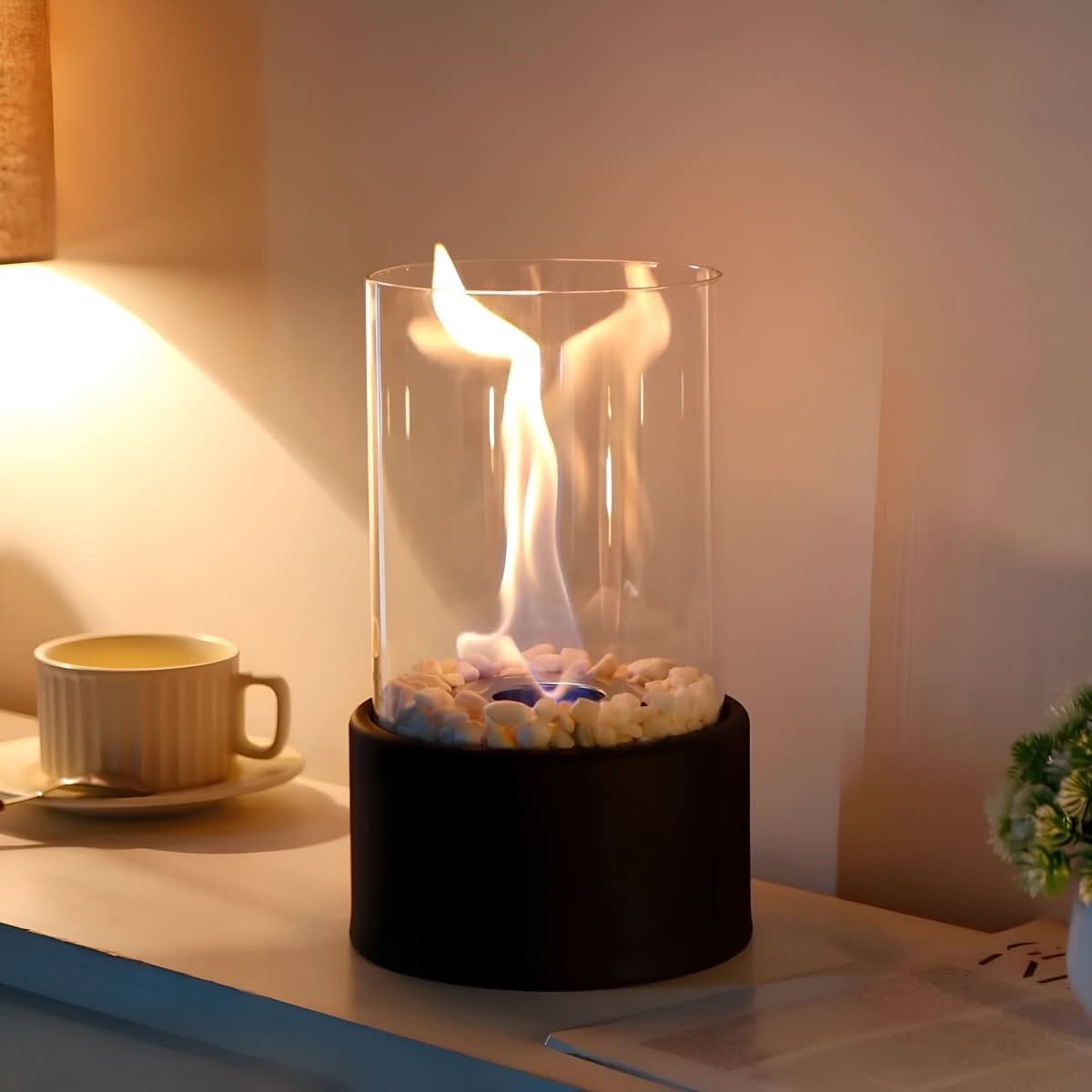 NovaFlare Table Fireplace Without Smoke for Stylish Indoor and Outdoor Use