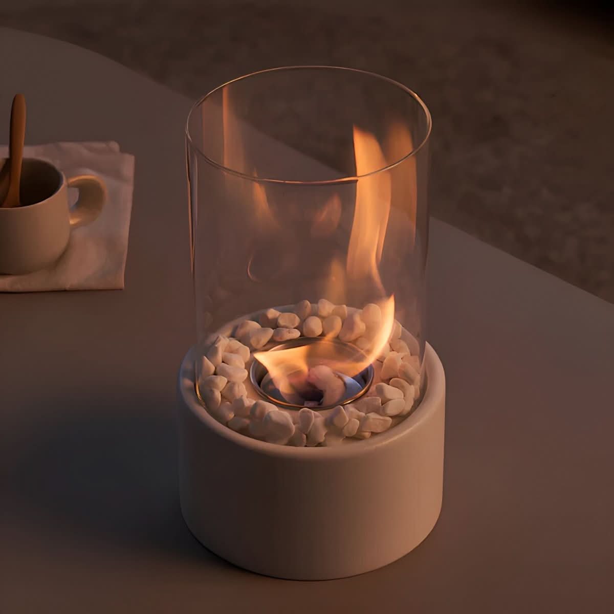 NovaFlare Table Fireplace Without Smoke for Stylish Indoor and Outdoor Use