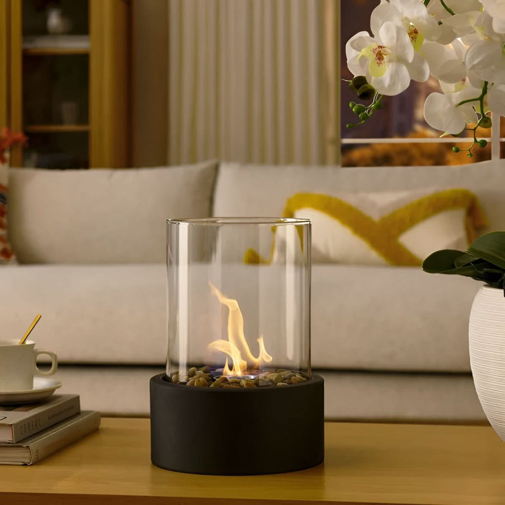 NovaFlare Table Fireplace Without Smoke for Stylish Indoor and Outdoor Use