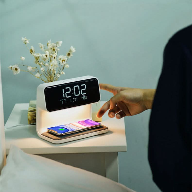 LumaClock Klar LCD Vækkeur med Dæmpningsfunktion