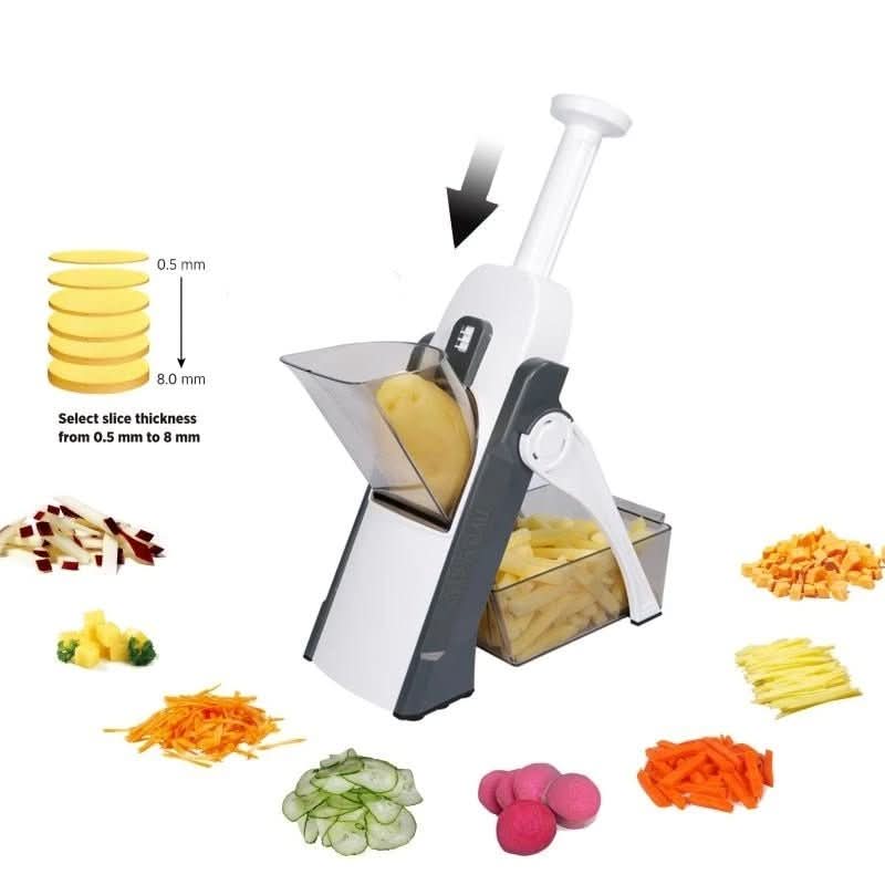 SliceMaster 5-In-1 Vegetable Cutter for Effortless Preparation
