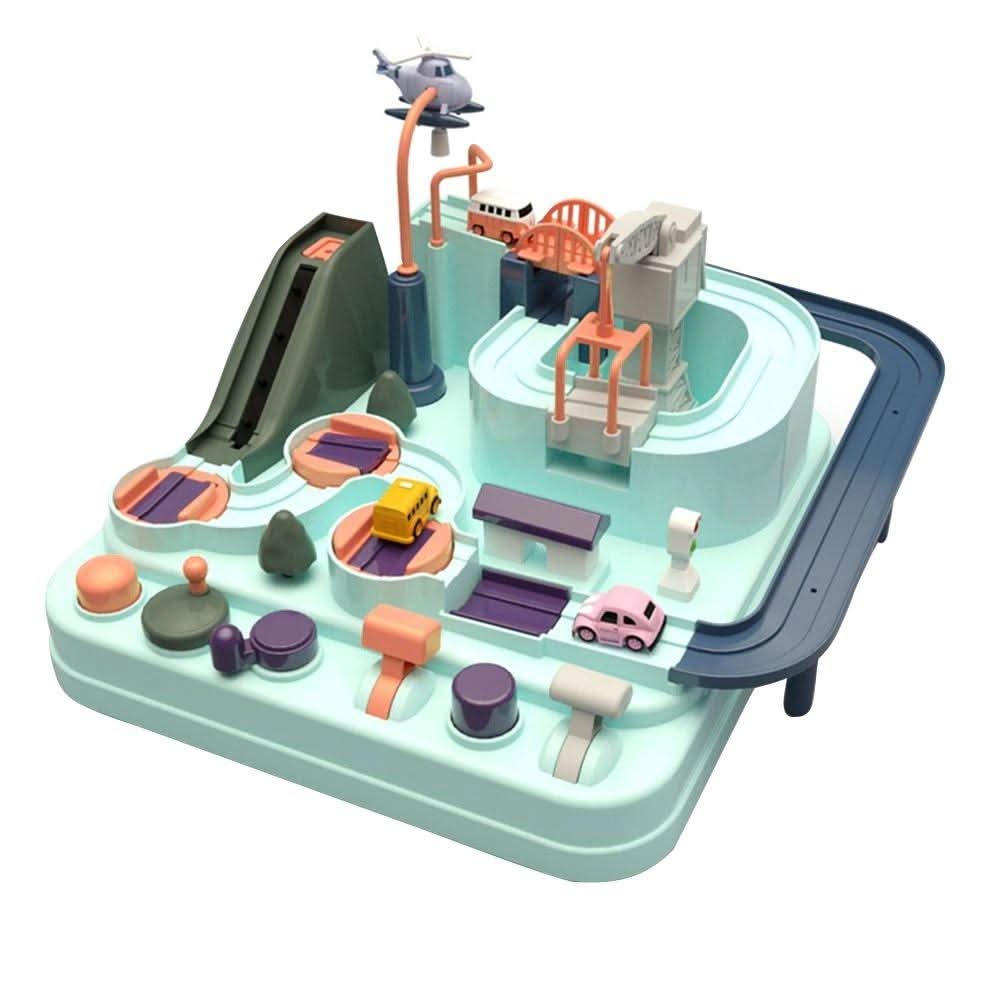 UrbanPlay City Playset With Cars And Helicopter For Ages 3 And Up