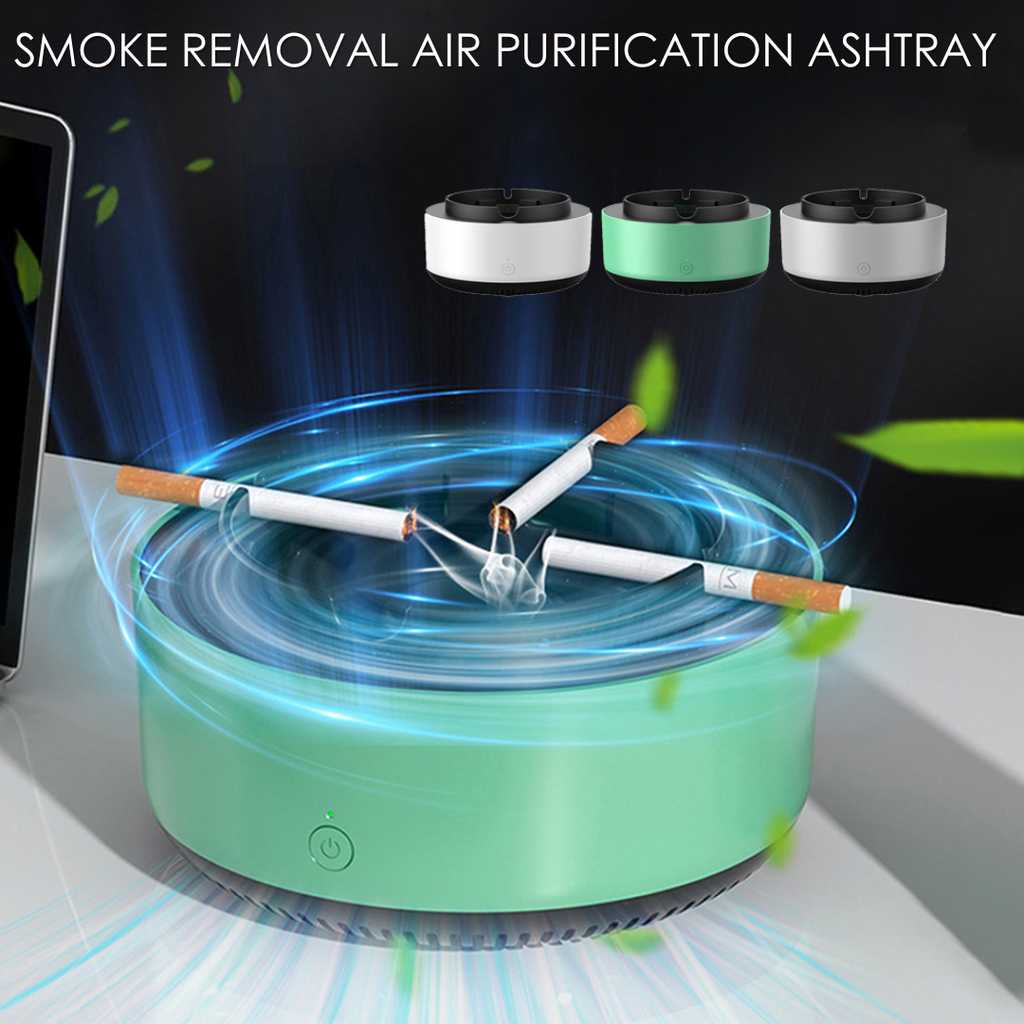 Electronic Ashtray For Smoke Removal And Air Purification