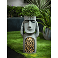 Trio Enchanté de Statues de Jardin en Résine Solaire pour une Atmosphère Envoûtante