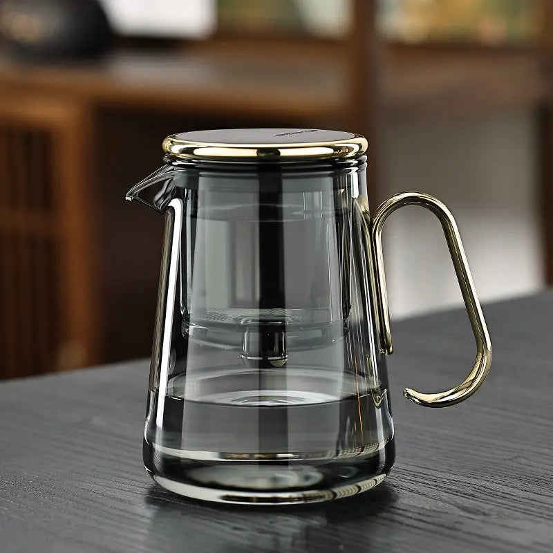 700Ml Borosilicate Glass Teapot With Magnetic Filter For Loose Tea Kitchen