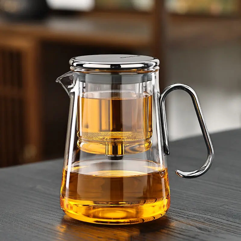 700Ml Borosilicate Glass Teapot With Magnetic Filter For Loose Tea Kitchen