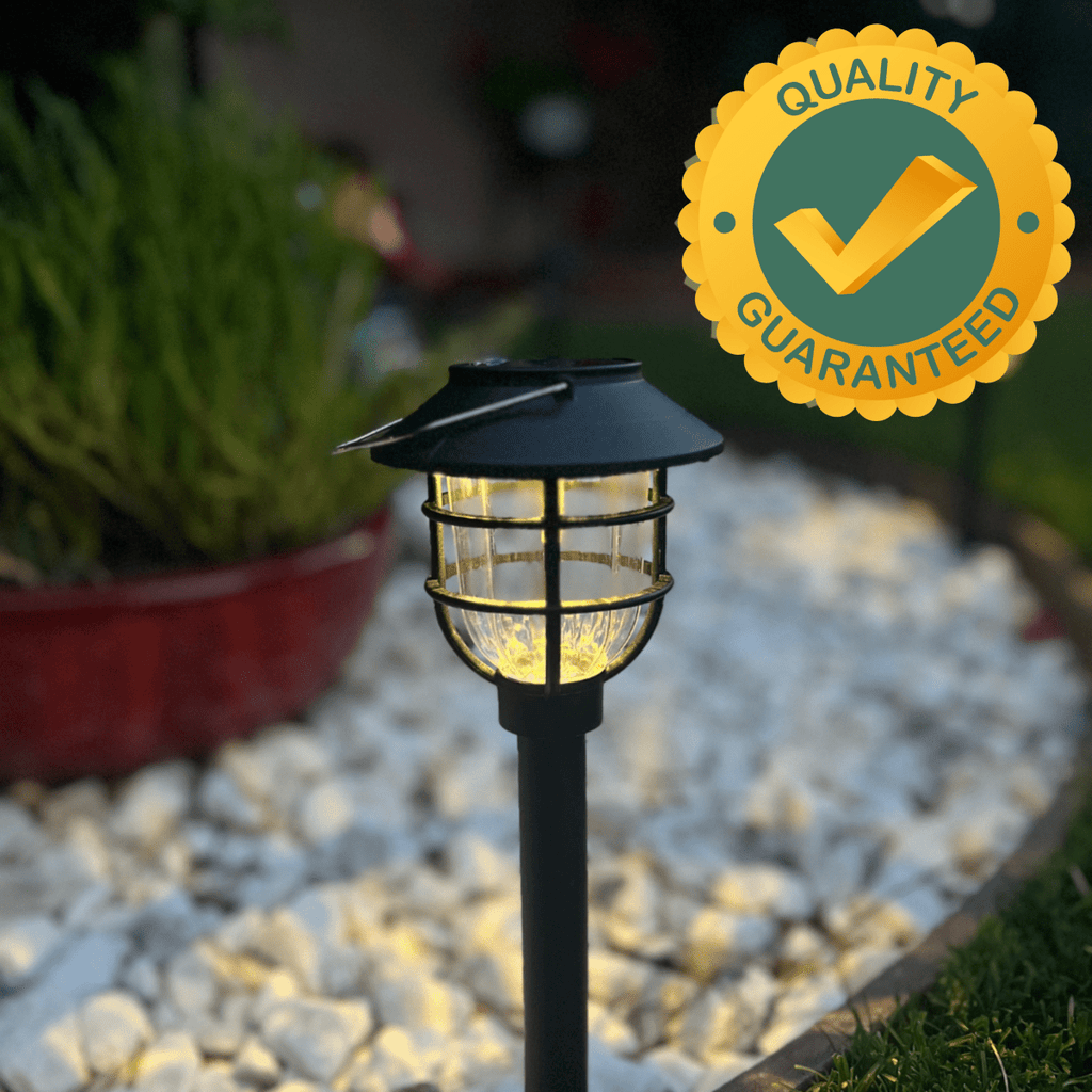 LuminaTrail Solar Powered LED Garden Path Lights for Outdoor Safety