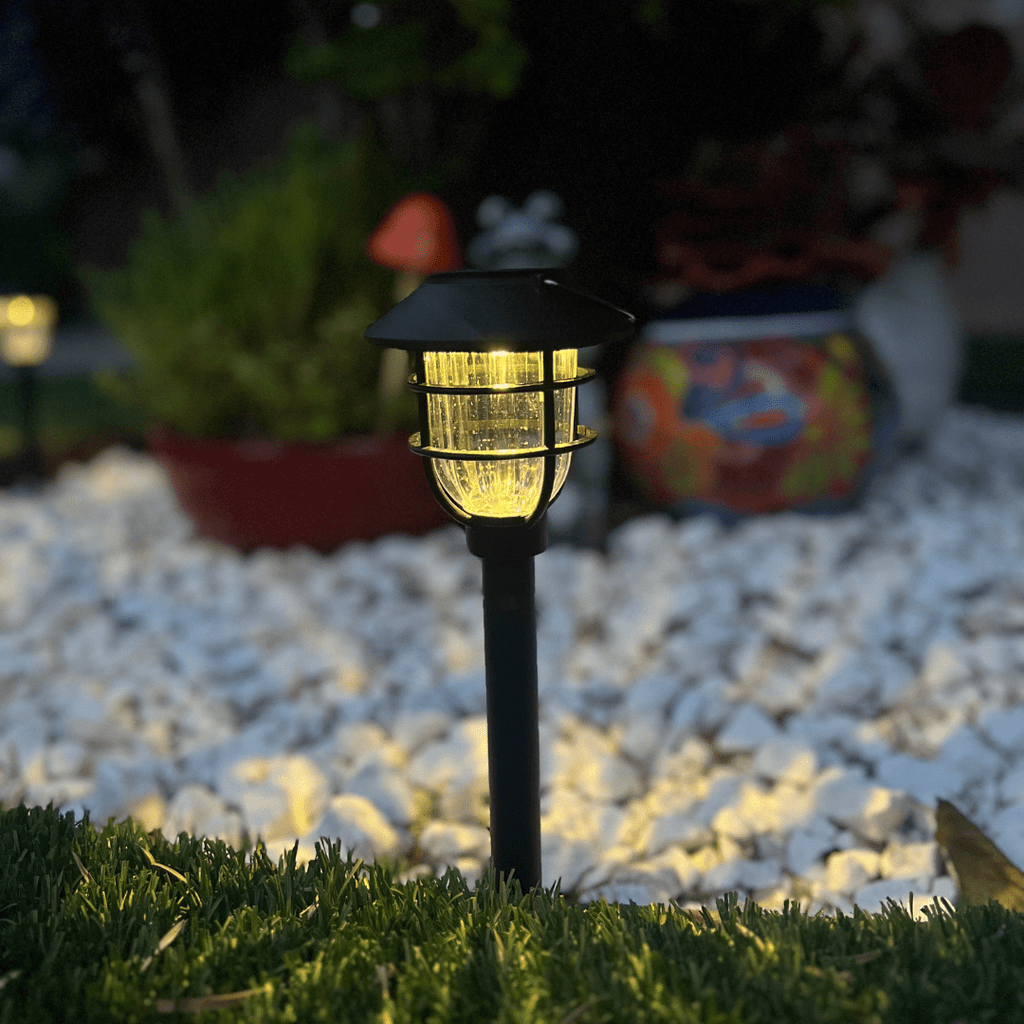 LuminaTrail Solar Powered LED Garden Path Lights for Outdoor Safety