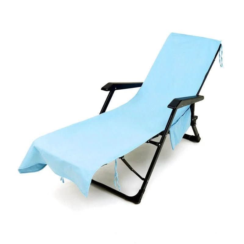 LoungeMate Deckchair Towel With Pockets And Non Slip Grip