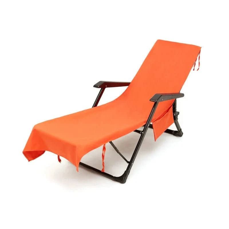 LoungeMate Deckchair Towel With Pockets And Non Slip Grip