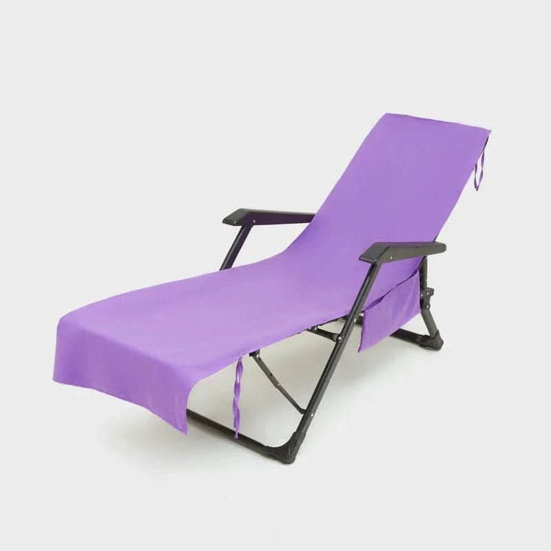 LoungeMate Deckchair Towel With Pockets And Non Slip Grip