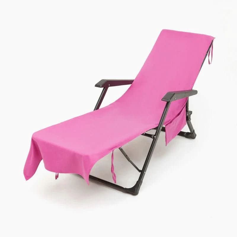 LoungeMate Deckchair Towel With Pockets And Non Slip Grip
